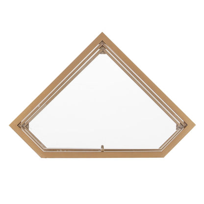 Jaymes Metal/Glass Corner TV Stand
