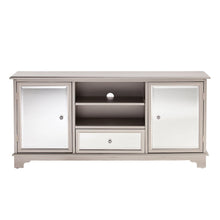 Mirage Mirrored TV Stand - Silver