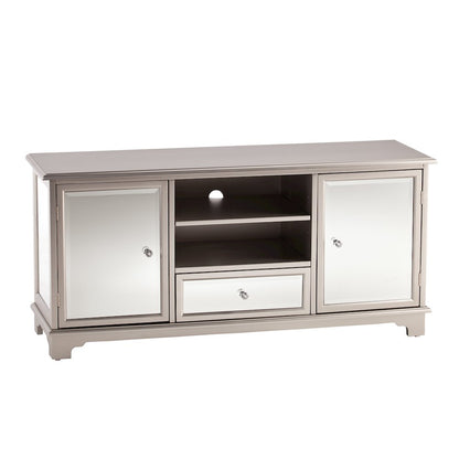 Mirage Mirrored TV Stand - Silver