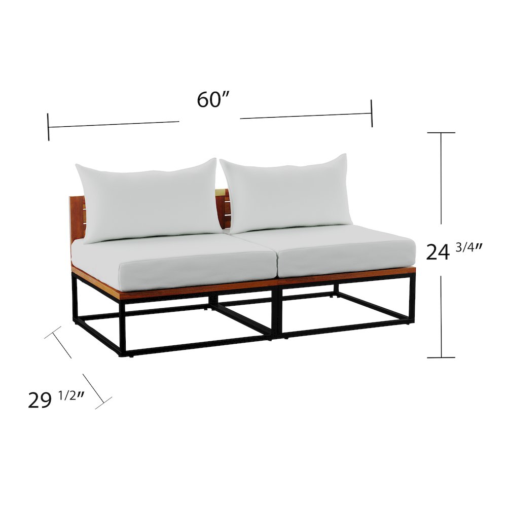 Taradale Modular Outdoor Loveseat with Cushions