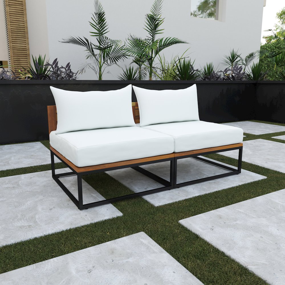 Taradale Modular Outdoor Loveseat with Cushions