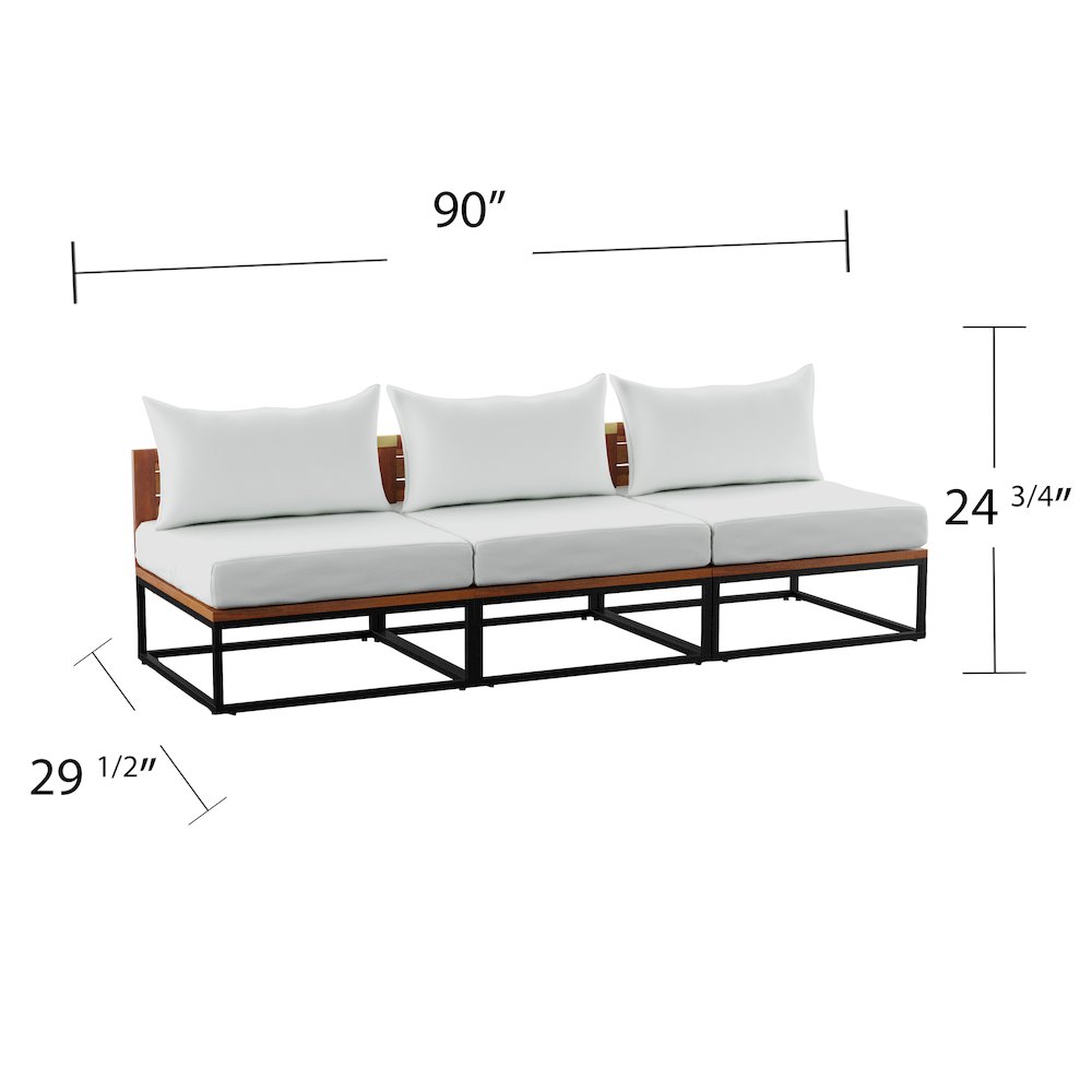Taradale Modular Outdoor Sofa with Cushions