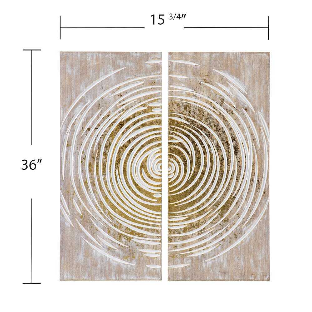Acanthi 2Pc Wall Panel Set - White