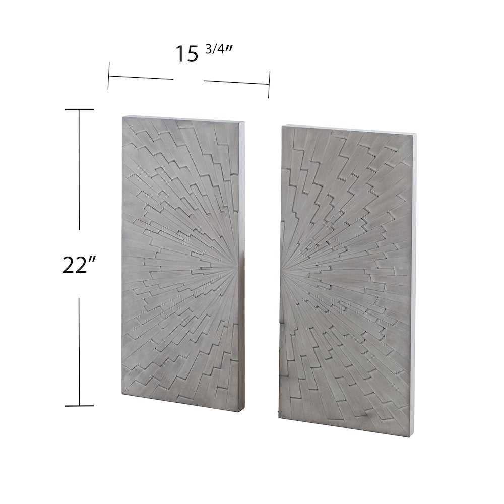 Arvistra 2Pc Wall Panel Set - Grey