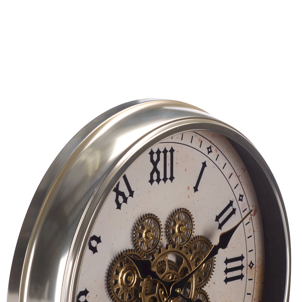 Hayward Roman Gear Clock/White