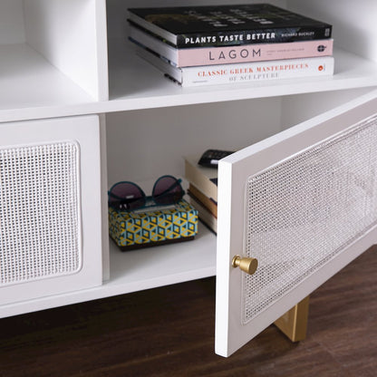 Mursley Media Cabinet Storage in White Color