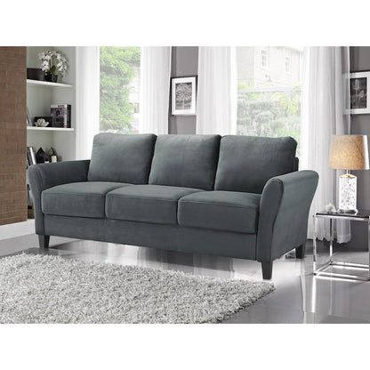 Westin Sofa Rolled Arm Dark Grey
