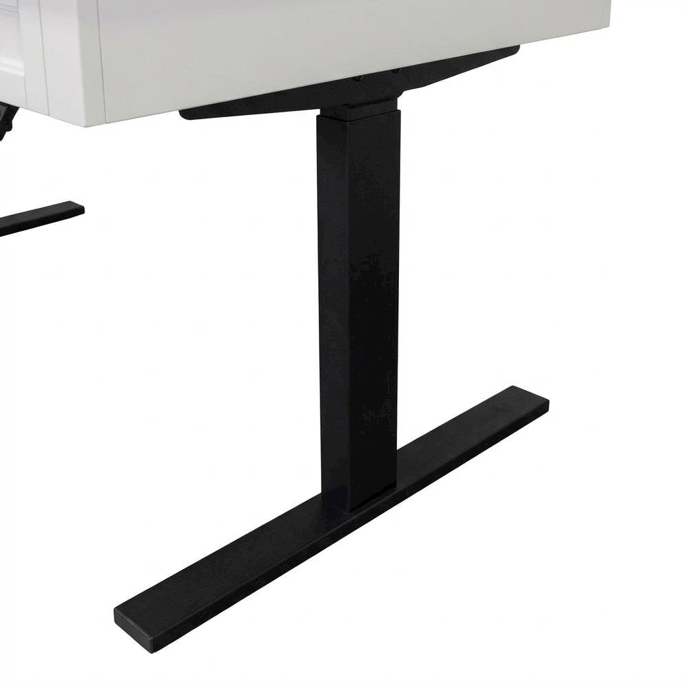 Electric Sit/Stand Desk, Height Adjustable, 3 Drawers, Power Center, White