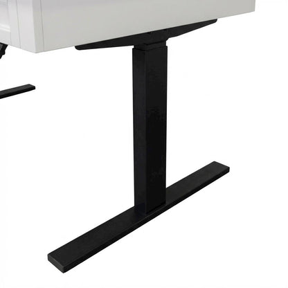 Electric Sit/Stand Desk, Height Adjustable, 3 Drawers, Power Center, White