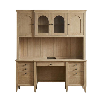 Wood Hutch with Doors in Finish for Stylish Storage