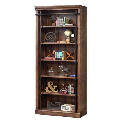 Avondale 8' Tall Bookcase Wall With Ladder, Storage