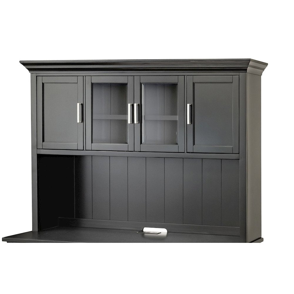 Modern Wood Hutch With Doors, Storage Hutch, Office Storage, Fully Assembled