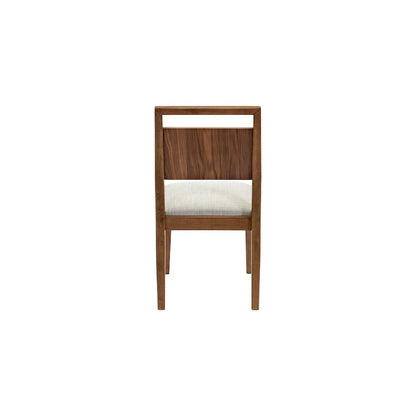 Mid-Century Modern Wood Kitchen Dining Table with Six Chairs, Brown