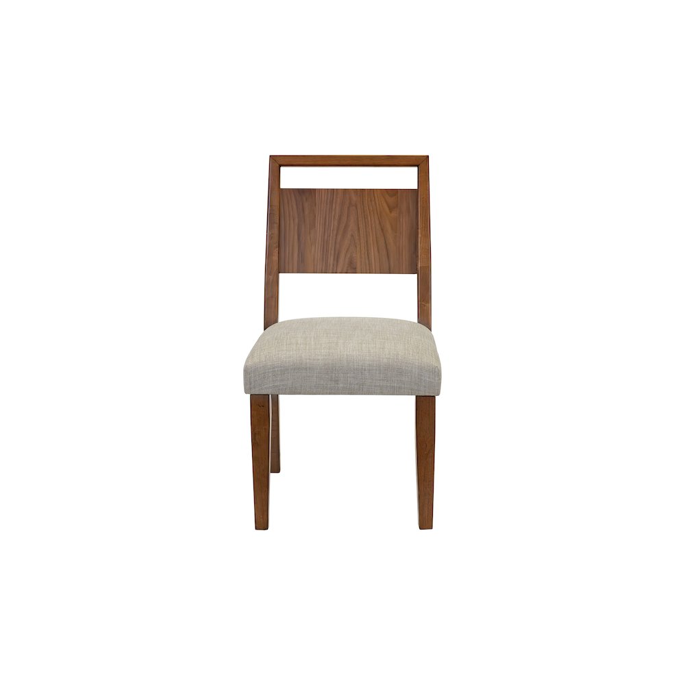 Mid-Century Modern Wood Kitchen Dining Table with Six Chairs, Brown