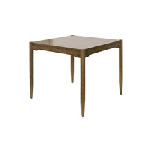 Lachlan Modern Wood Square Counter Height Kitchen Table with Four Chairs, Brown
