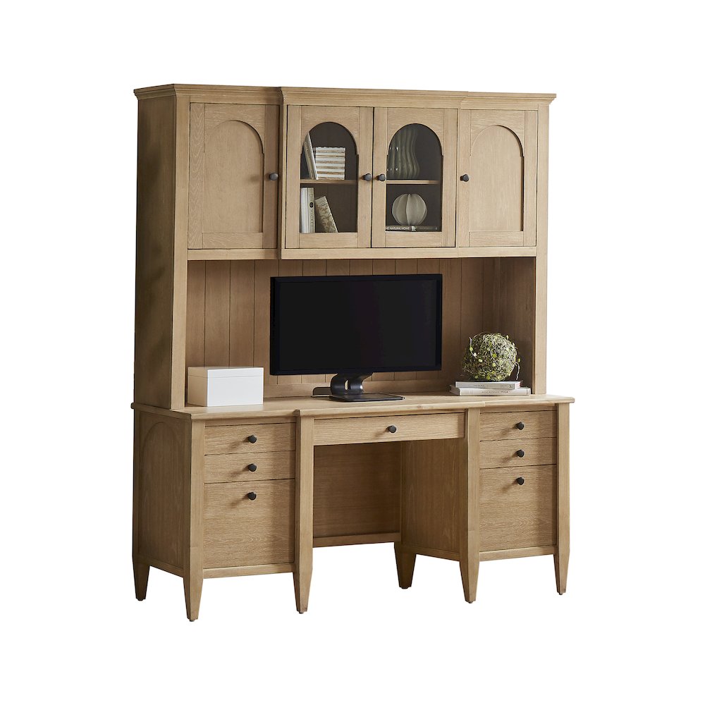 Laurel Wood Credenza, Wood Office Desk
