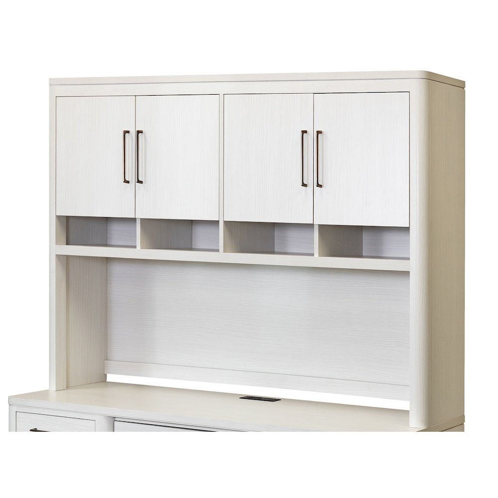 Contemporary Laminate Wood Hutch With Doors, Storage Hutch, Office Storage