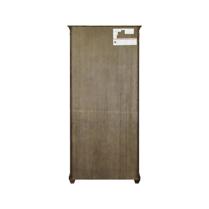 Porter Wood Open Bookcase, Fully Assembled, Brown