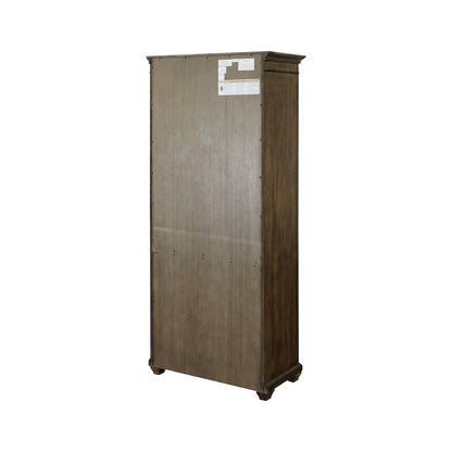 Porter Wood Open Bookcase, Fully Assembled, Brown