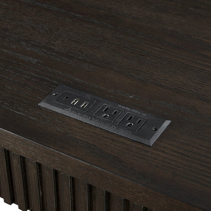 Tulane Pedestal L-Desk, Pedestal L-Desk with Open Return