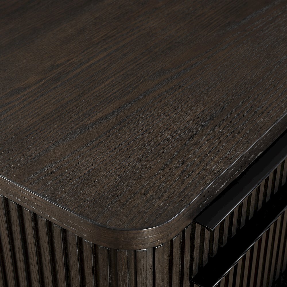 Tulane Pedestal L-Desk, Pedestal L-Desk with Open Return