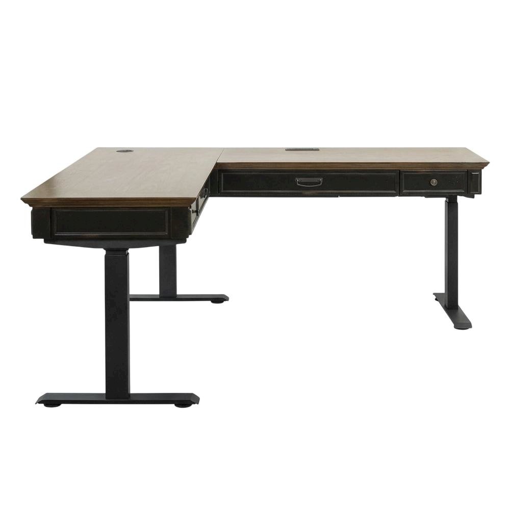 Adjustable Electric Sit/Stand Office Desk, L-Shape, Return For Modern Workspaces