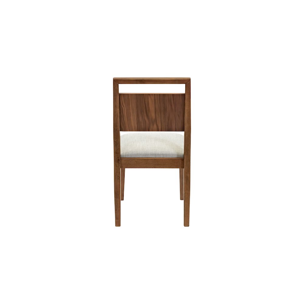 Mid-Century Modern Wood Kitchen Dining Table with Eight Chairs, Brown