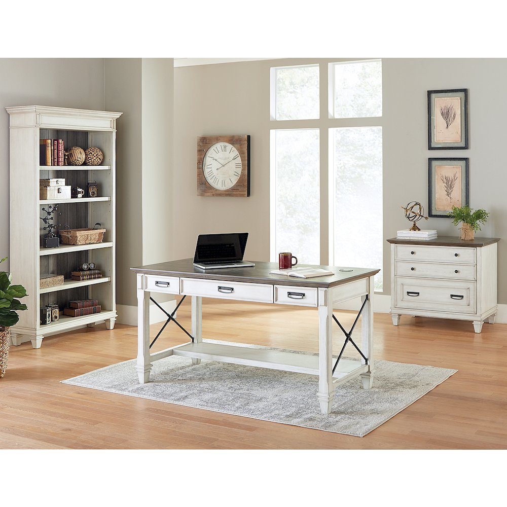 Hartford Wood Lateral File With Locking Legal/Letter File Drawer