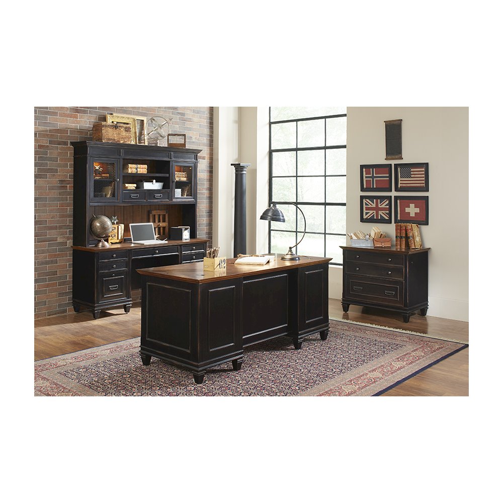 Hartford Wood Lateral File With Locking Legal/Letter File Drawer