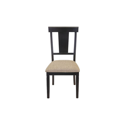 Hartford Traditional Wood Kitchen Extension Dining Table and Eight Chairs, Black