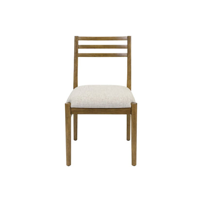 Lachlan Modern Wood Rectangular Kitchen Dining Table with Eight Chairs, Brown