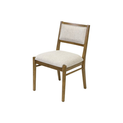 Lachlan Modern Wood Rectangular Kitchen Dining Table with Eight Chairs, Brown