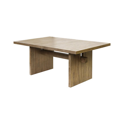 Quincey Coastal Wood Rectangular Kitchen Table with Eight Chairs