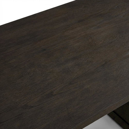 Contemporary Credenza in Warm Finish with Ample Storage