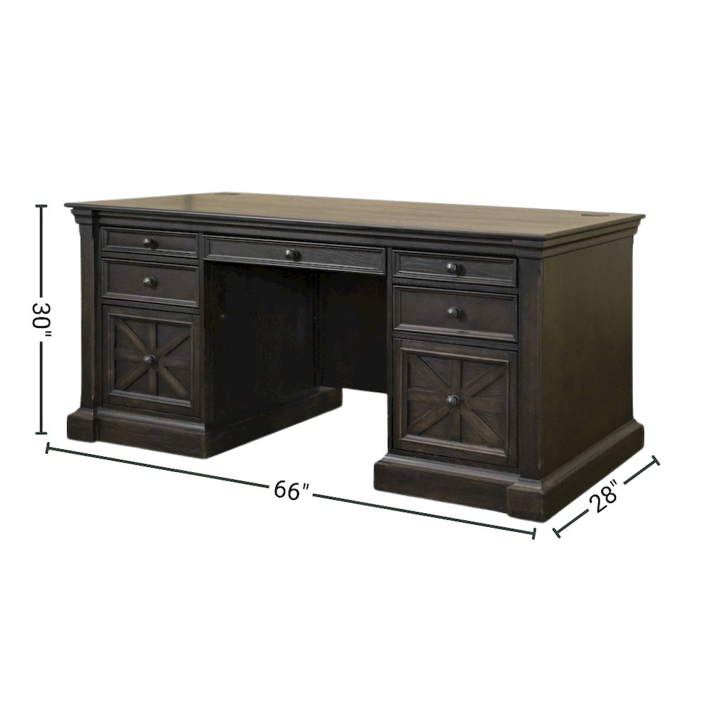 Modern Desk With Drawers – Aesthetic Wood Office Table for Bedroom Study