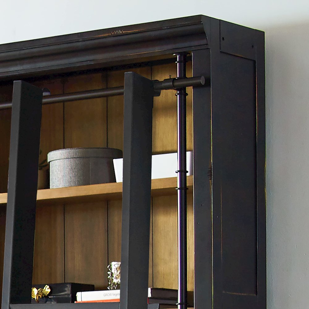 Toulouse Two 8' Tall Bookcase Wall With Ladder