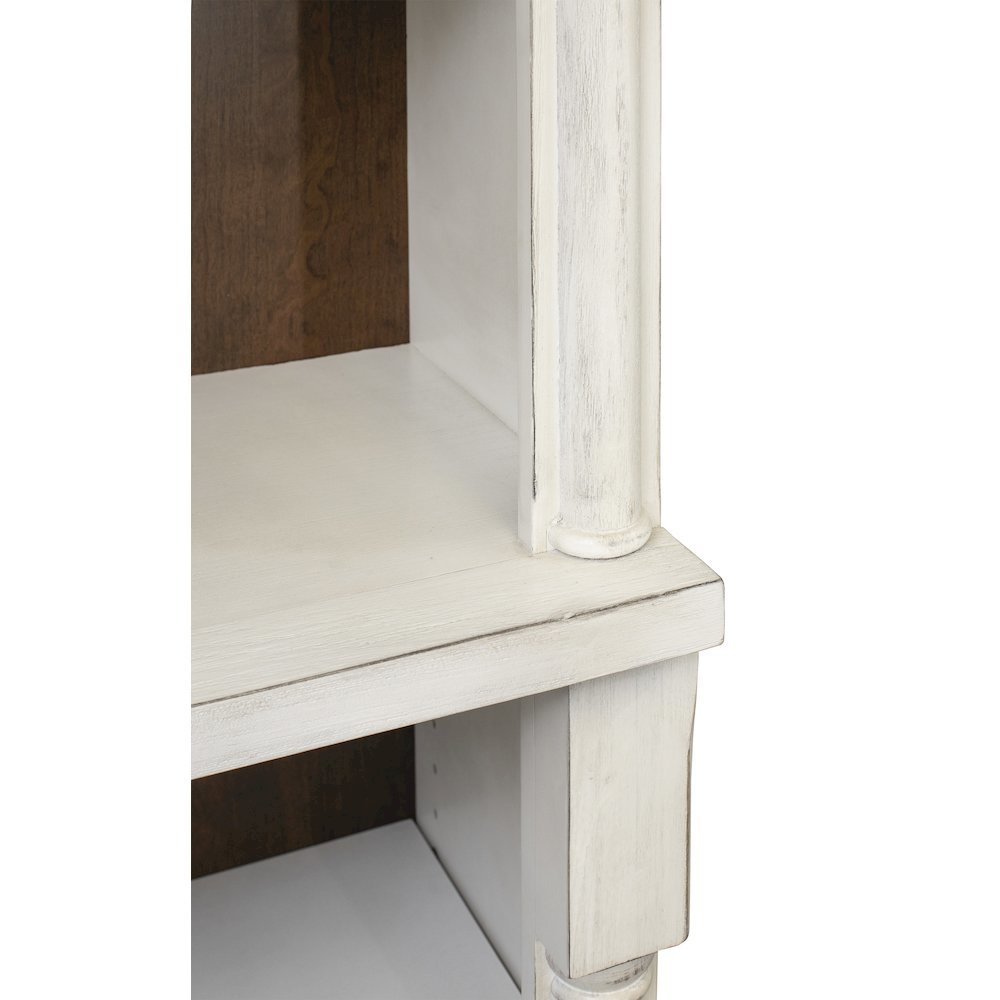 Tall Bookshelf With Doors – White Wood Bookcase With Storage Shelving