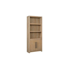 Wood Bookcase with Doors and Storage, Tall Bookshelf with Enclosed Shelves