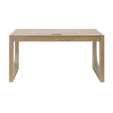 Modern Light Brown Desk – 55 Inch Computer Desk With Long Table Design