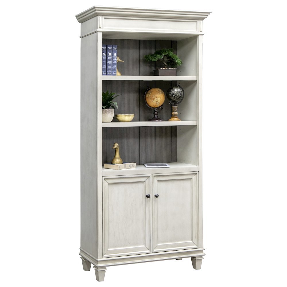 White Bookcase With Doors, Bookcase With Storage, Tall Bookshelf Unit