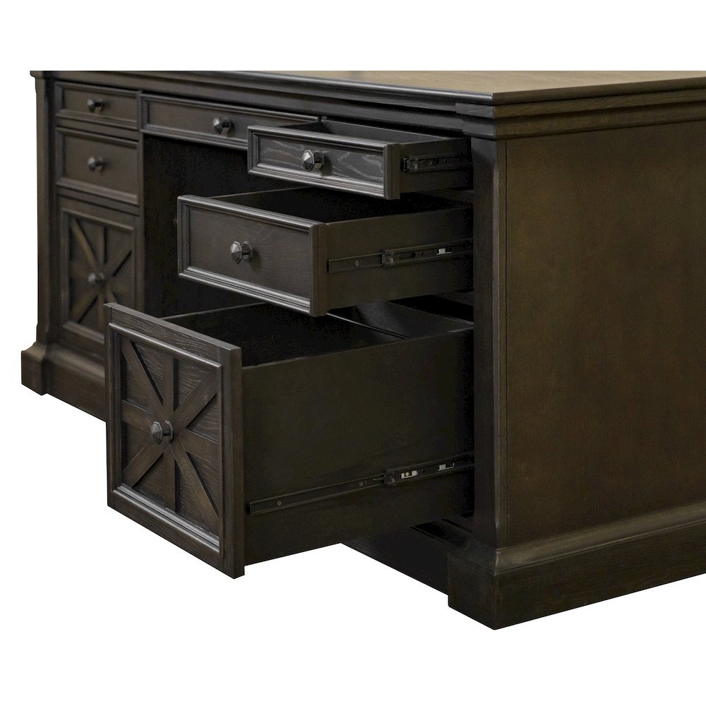 Modern Desk With Drawers – Aesthetic Wood Office Table for Bedroom Study