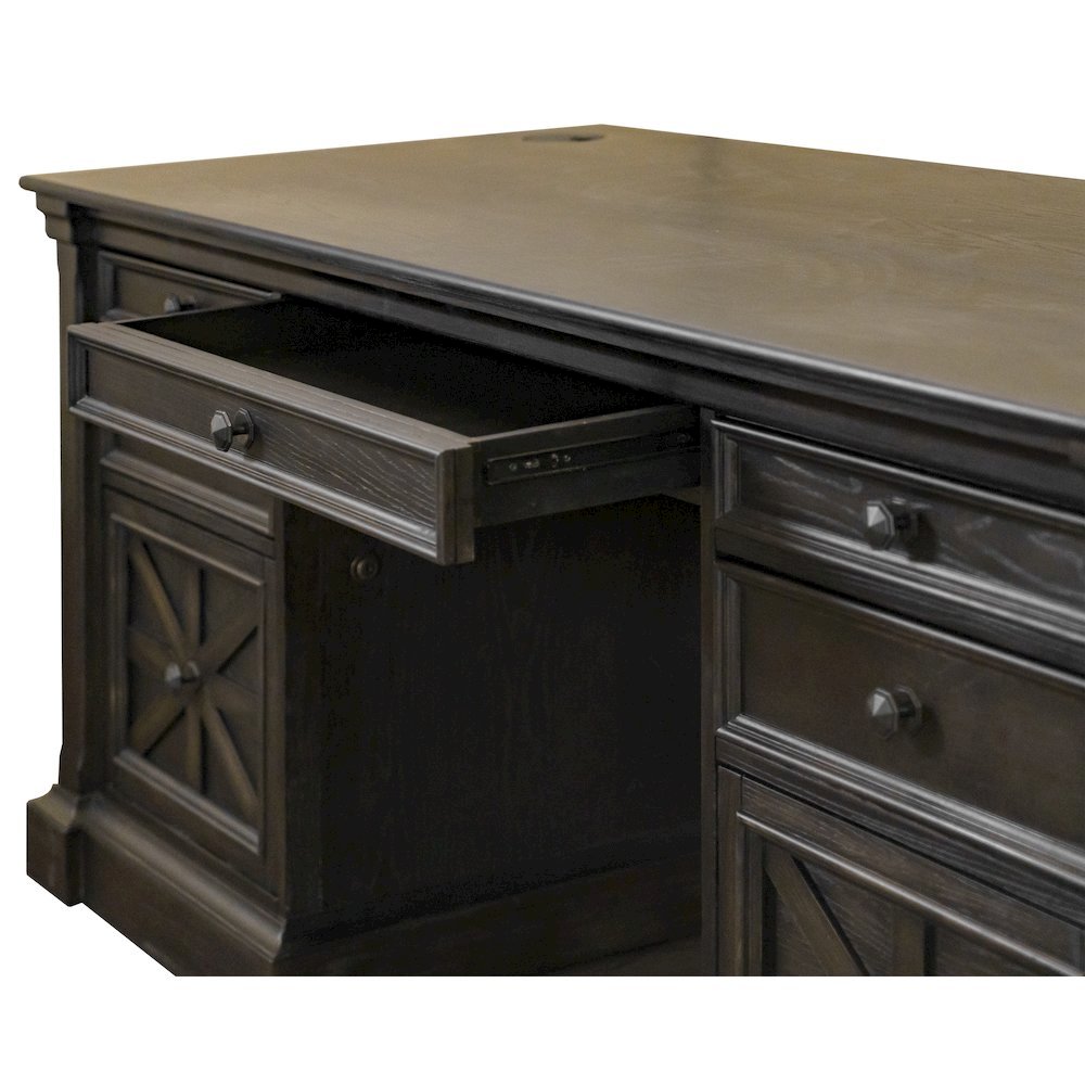 Modern Desk With Drawers – Aesthetic Wood Office Table for Bedroom Study