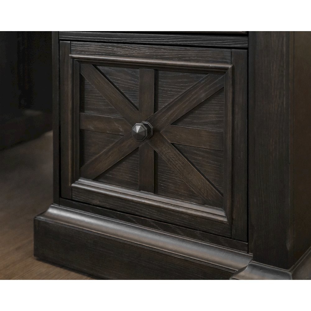 Modern Desk With Drawers – Aesthetic Wood Office Table for Bedroom Study