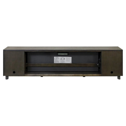 Gray Electric Fireplace TV Stand, Entertainment Console for Living Room