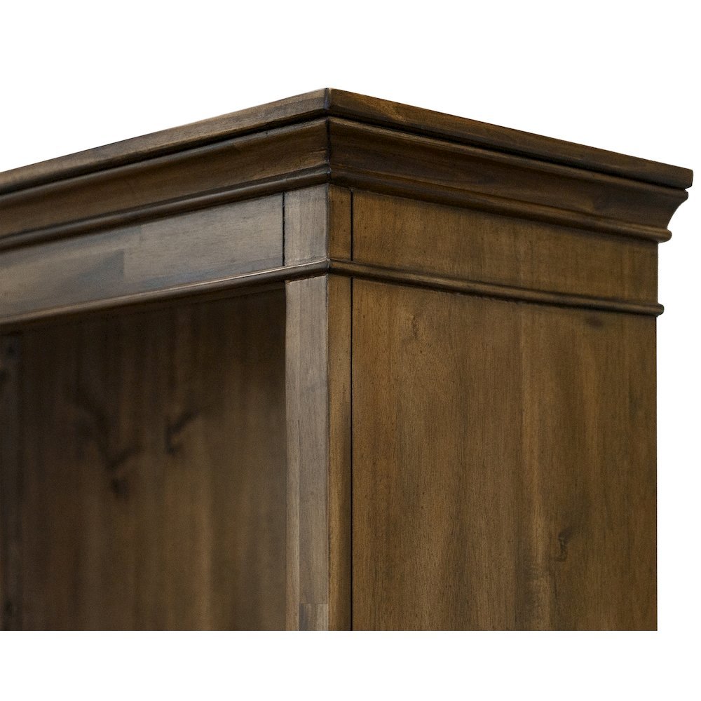 Brown 4 Shelf Bookcase – Wooden Bookshelf for Living Room or Office Use