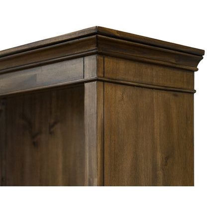 Brown 4 Shelf Bookcase – Wooden Bookshelf for Living Room or Office Use