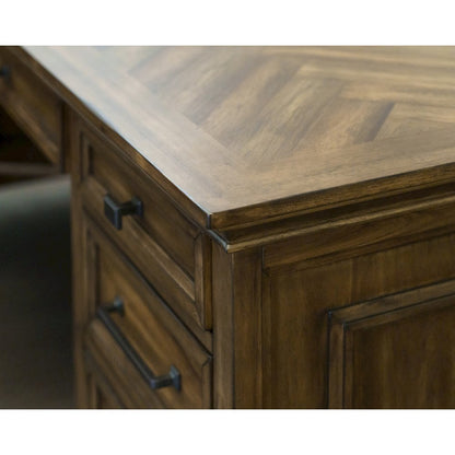 L Shape Desk with Drawers, Large Corner Desk with Storage for Office Use
