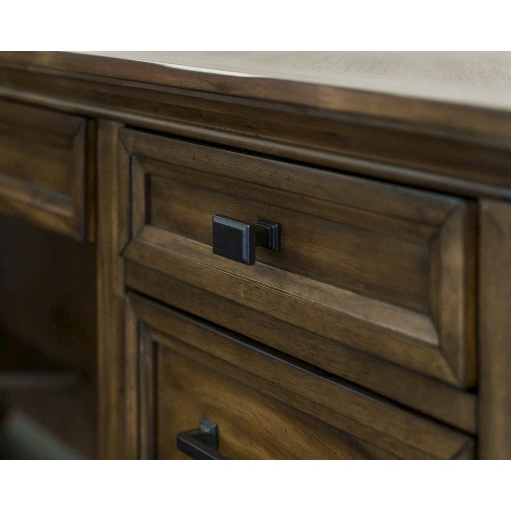 L Shape Desk with Drawers, Large Corner Desk with Storage for Office Use
