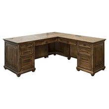 L Shape Desk with Drawers, Large Corner Desk with Storage for Office Use
