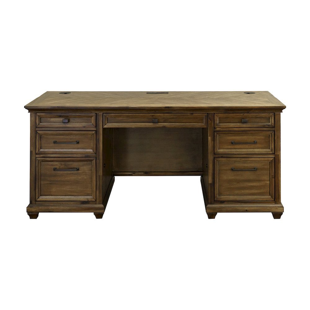 Executive Desk With Drawers and File Storage for Professional Offices